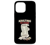 Adulting Is a Scam Sarcastic Millennial Life 1900s Quote Case for iPhone 13 Pro Max