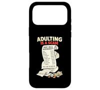 Adulting Is a Scam Sarcastic Millennial Life 1900s Quote Case for iPhone 17 Pro Max