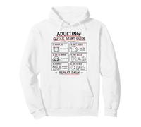 Adulting Quick Start Guide Funny Procrastination Pullover Hoodie