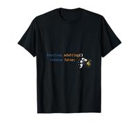 Adulting Returns False Programmer Bug Semicolon Code Joke T-Shirt