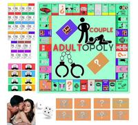 Adultopoly Board Game, Couple Board Games Adultopoly Couples Games for Adults, Couple Adultopoly Board Game Night Bedroom Toys for Couples, Conversation Cards for Couples