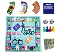 Adultopoly Board Game Couple Board Games Fun Couples Games Relationship Card Game Bedroom Games for Couples Conversation Card Game for Couples Home Travels (1 Set)