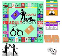 Adultopoly Board Game, Couples Games for Adults, Adult Opoly Board Game, Bedroom Games for Couples, Relationship Card Game, Conversation Cards for Dating & Anniversary
