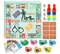 Adultopoly Board Game Couples Games for Adults Couple Board Game Bedroom Card Games for Couples Relationship Card Game Conversation Cards for Couples Home Travels (2 set)