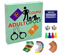 Adultopoly Board Game for Couples, Fun Couples Game for Adults, Date Night Ideas, Romantic Bedroom,Relationship Building, Conversation Cards for Couple,for Date Night, Green