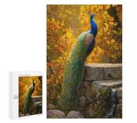 Adults 1000 PCS Jigsaw Puzzle Autumn Peacock Nature Scene Jigsaws for Adults Puzzle Precision Cutting Difficult And Challenge Toy Intellectual Game 1000 PCS
