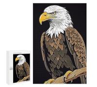 Adults 1000 PCS Jigsaw Puzzle Bald Eagle Bird Jigsaw Puzzle Brain Teaser Game But Fun And Humorous for Is Ideal As A Gift 1000 PCS