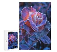 Adults 1000 PCS Jigsaw Puzzle Black Rose Jigsaw Puzzle Brain Teaser Game But Fun And Humorous for Is Ideal As A Gift 1000 PCS