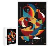 Adults 1000 PCS Jigsaw Puzzle Celestial Harmony - Dynamic Geometric Abstract Jigsaw for Adults Brain Teaser Game Wall Decoration for Is Ideal As A Gift 1000 PCS