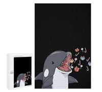 Adults 1000 PCS Jigsaw Puzzle Christmas Orca Whale Gift Jigsaw for Adults Brain Teaser Game Wall Decoration for Is Ideal As A Gift 1000 PCS