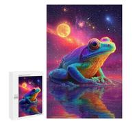 Adults 1000 PCS Jigsaw Puzzle Cosmic Frog Reflection-1 Jigsaws for Adults Puzzle Precision Cutting Difficult And Challenge Toy Intellectual Game 1000 PCS