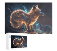 Adults 1000 PCS Jigsaw Puzzle Enchanted Fox A Mystical Artwork Adult Jigsaw Puzzle Brain Teaser Game Enhance Memory Birthday And Unique Gifts 1000 PCS