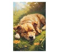 Adults 1000 PCS Jigsaw Puzzle Golden Retrievers Dream Jigsaw for Adults Relaxing Games Pattern Assembly Unique Gifts for Birthday And Christmas 1000 PCS