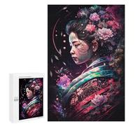 Adults 1000 PCS Jigsaw Puzzle Japanese Geisha Jigsaw for Adults Brain Teaser Game Wall Decoration for Is Ideal As A Gift 1000 PCS