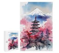 Adults 1000 PCS Jigsaw Puzzle Japanese Iconic Paint Jigsaw Puzzle Brain Teaser Game But Fun And Humorous for Is Ideal As A Gift 1000 PCS