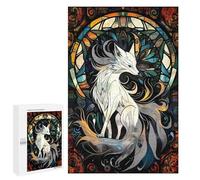 Adults 1000 PCS Jigsaw Puzzle Kitsune Jigsaw for Adults Brain Teaser Game Wall Decoration for Is Ideal As A Gift 1000 PCS