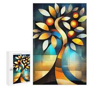 Adults 1000 PCS Jigsaw Puzzle Modern Cubism Tree Jigsaw for Adults Brain Teaser Game Wall Decoration for Is Ideal As A Gift 1000 PCS