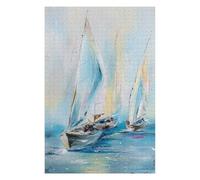 Adults 1000 PCS Jigsaw Puzzle Morning Regatta Puzzle for Adults Hands-on Game Perfect Decoration Parent-child Interaction 1000 PCS