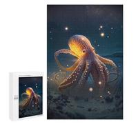 Adults 1000 PCS Jigsaw Puzzle Octopus Fantasy Genre Jigsaw for Adults Brain Teaser Game Wall Decoration for Is Ideal As A Gift 1000 PCS