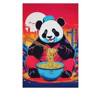 Adults 1000 PCS Jigsaw Puzzle Panda Ramen Japan Adult Jigsaw Puzzle Relaxing Games Perfect Decoration Unique Gifts for Birthday And Christmas 1000 PCS