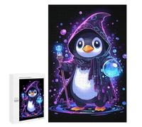 Adults 1000 PCS Jigsaw Puzzle Penguin Bubble Wizard Jigsaw Puzzle Brain Teaser Game But Fun And Humorous for Is Ideal As A Gift 1000 PCS