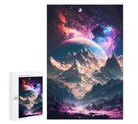 Adults 1000 PCS Jigsaw Puzzle Planet Mountain Escape Jigsaw Puzzle Brain Teaser Game But Fun And Humorous for Is Ideal As A Gift 1000 PCS