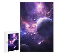 Adults 1000 PCS Jigsaw Puzzle Planet Whith Asteroid Jigsaw Puzzle Brain Teaser Game But Fun And Humorous for Is Ideal As A Gift 1000 PCS