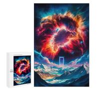 Adults 1000 PCS Jigsaw Puzzle Portal Blue Adult Jigsaw Puzzle Family Game Precision Cutting Birthday And Unique Gifts 1000 PCS