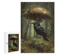 Adults 1000 PCS Jigsaw Puzzle Rainy Forest with Ravens Jigsaws for Adults Puzzle Precision Cutting Difficult And Challenge Toy Intellectual Game 1000 PCS