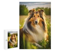 Adults 1000 PCS Jigsaw Puzzle Rough Collie Style 6 Jigsaw for Adults Brain Teaser Game Wall Decoration for Is Ideal As A Gift 1000 PCS