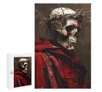 Adults 1000 PCS Jigsaw Puzzle Skull of A Dead Skeleton Jigsaw for Adults Brain Teaser Game Wall Decoration for Is Ideal As A Gift 1000 PCS