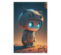 Adults 1000 PCS Jigsaw Puzzle Space Cat Astronaut Adventure Adult Jigsaw Puzzle Relaxing Games Perfect Decoration Unique Gifts for Birthday And Christmas 1000 PCS