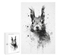 Adults 1000 PCS Jigsaw Puzzle Squirrel Beauty Watercolor Jigsaw Puzzle Brain Teaser Game But Fun And Humorous for Is Ideal As A Gift 1000 PCS