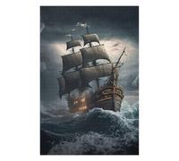 Adults 1000 PCS Jigsaw Puzzle Stormy Sailing Adventure -1 Jigsaw for Adults Relaxing Games Pattern Assembly Unique Gifts for Birthday And Christmas 1000 PCS