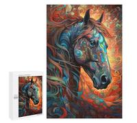 Adults 1000 PCS Jigsaw Puzzle The Beautiful Horse Jigsaw Puzzle Brain Teaser Game But Fun And Humorous for Is Ideal As A Gift 1000 PCS