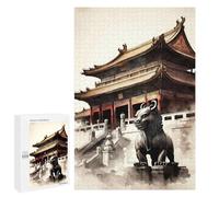 Adults 1000 PCS Jigsaw Puzzle The Forbidden City China Jigsaw Puzzle Brain Teaser Game But Fun And Humorous for Is Ideal As A Gift 1000 PCS