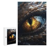 Adults 1000 PCS Jigsaw Puzzle Thunder Dragons Topaz Eye Jigsaw Puzzle Brain Teaser Game But Fun And Humorous for Is Ideal As A Gift 1000 PCS