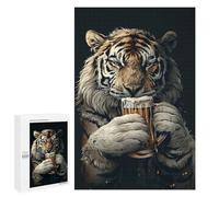 Adults 1000 PCS Jigsaw Puzzle Tiger Beer Jigsaw for Adults Brain Teaser Game Precision Cutting Unique Gifts for Birthday And Christmas 1000 PCS