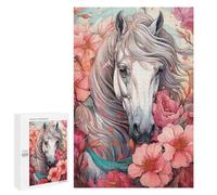 Adults 1000 PCS Jigsaw Puzzle Wild Horse Hues Jigsaw Puzzle Brain Teaser Game But Fun And Humorous for Is Ideal As A Gift 1000 PCS