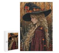 Adults 1000 PCS Jigsaw Puzzle Witch in Autumn Forest Jigsaws for Adults Puzzle Precision Cutting Difficult And Challenge Toy Intellectual Game 1000 PCS