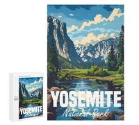 Adults 1000 PCS Jigsaw Puzzle Yosemite National Park Jigsaw for Adults Brain Teaser Game Wall Decoration for Is Ideal As A Gift 1000 PCS
