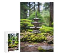 Adults 1000 PCS Jigsaw Puzzle Zen Japanese Temple Pagoda Jigsaw Puzzle Brain Teaser Game But Fun And Humorous for Is Ideal As A Gift 1000 PCS