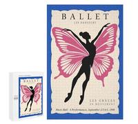 Adults 1000 PCS Puzzle Ballet Les Danseurs Poster Adult Jigsaw Puzzles Analysis And Logic Wishlist with Santa Claus Unique Gifts for Birthday And Christmas 1000 PCS