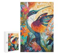 Adults 1000 PCS Puzzle Colorful Hummingbird Art Print-1 Jigsaws for Adults Puzzle Improve Memory Challenging To Complete Unique Gifts for Birthday And Christmas 1000 PCS