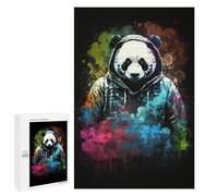 Adults 1000 PCS Puzzle Colorful Panda Art Print Puzzles for Teenagers Precision Cutting for Birthday, Chrismas Toy Intellectual Game 1000 PCS
