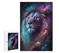 Adults 1000 PCS Puzzle Cosmic Lion Art Print-7 Adult Jigsaw Puzzles Analysis And Logic Wishlist with Santa Claus Unique Gifts for Birthday And Christmas 1000 PCS