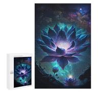 Adults 1000 PCS Puzzle Cosmic Lotus Bloom-10 Adult Jigsaw Puzzles Analysis And Logic Wishlist with Santa Claus Unique Gifts for Birthday And Christmas 1000 PCS