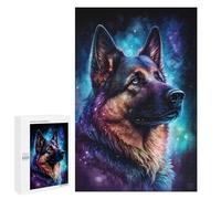 Adults 1000 PCS Puzzle Galactic Dog Portrait -19 Adult Jigsaw Puzzles Analysis And Logic Wishlist with Santa Claus Unique Gifts for Birthday And Christmas 1000 PCS