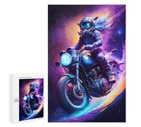 Adults 1000 PCS Puzzle Galactic Motorcycle Ride -5 Adult Jigsaw Puzzles Analysis And Logic Wishlist with Santa Claus Unique Gifts for Birthday And Christmas 1000 PCS