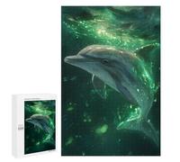 Adults 1000 PCS Puzzle Glowing Oceanic Delight-1 Puzzles for Teenagers Precision Cutting for Birthday, Chrismas Toy Intellectual Game 1000 PCS